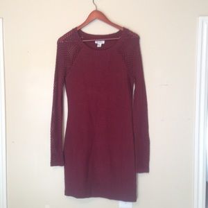 Burgundy Element Dress